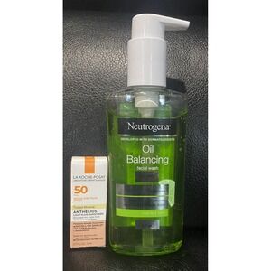 Neutrogena Oil Balancing Facial Wash Oil Free With Lime 6.7 Oz Free Bonus Rare